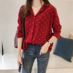 Earing – блузка Ribbon Chiffon Lace Blouse