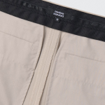 Light Plain One-Tuck Wide Hidden Banding Slacks [Light Beige]