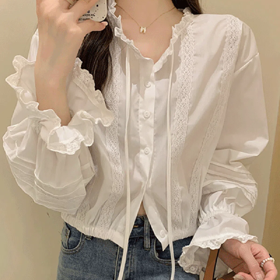 Frill – блузка Ribbon Strap Blouse