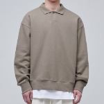 Musinsa Standard Oversized Collared Sweatshirt – Dusty Beige