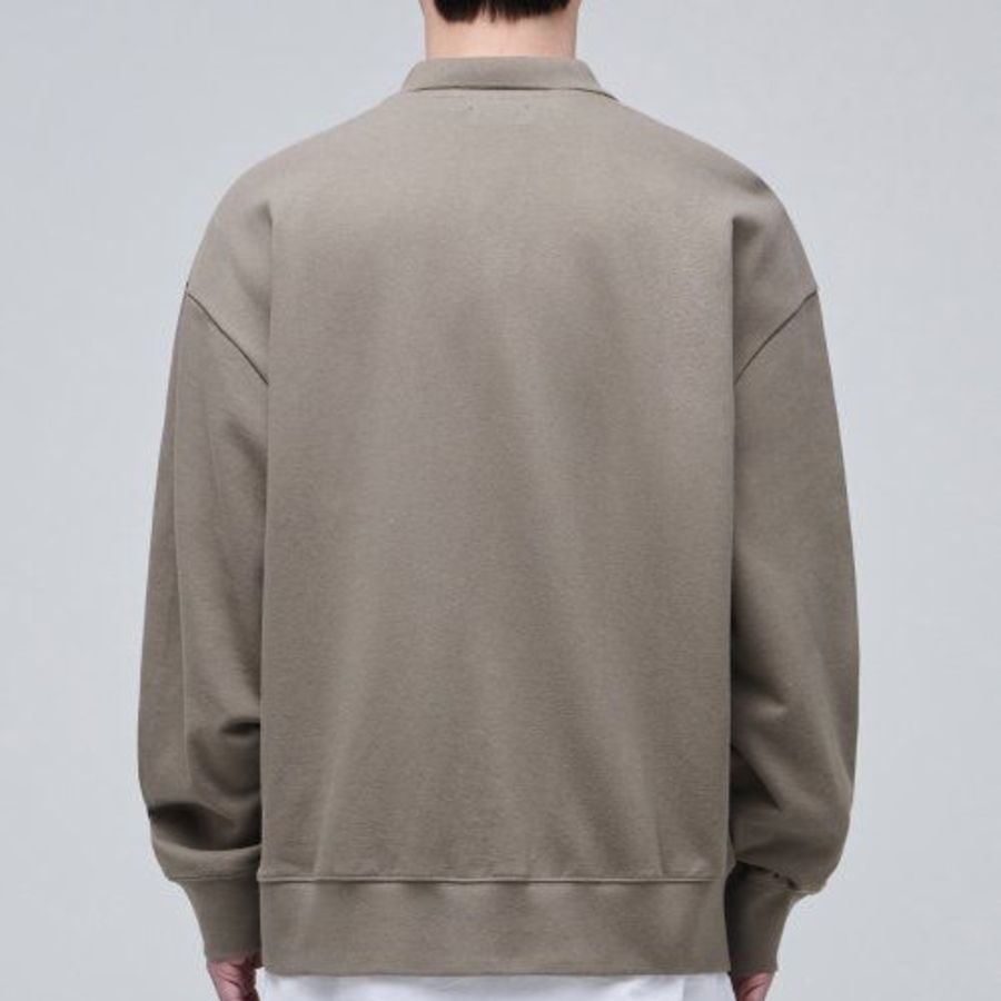 Musinsa Standard Oversized Collared Sweatshirt – Dusty Beige