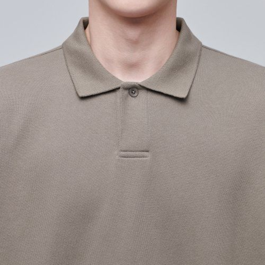 Musinsa Standard Oversized Collared Sweatshirt – Dusty Beige