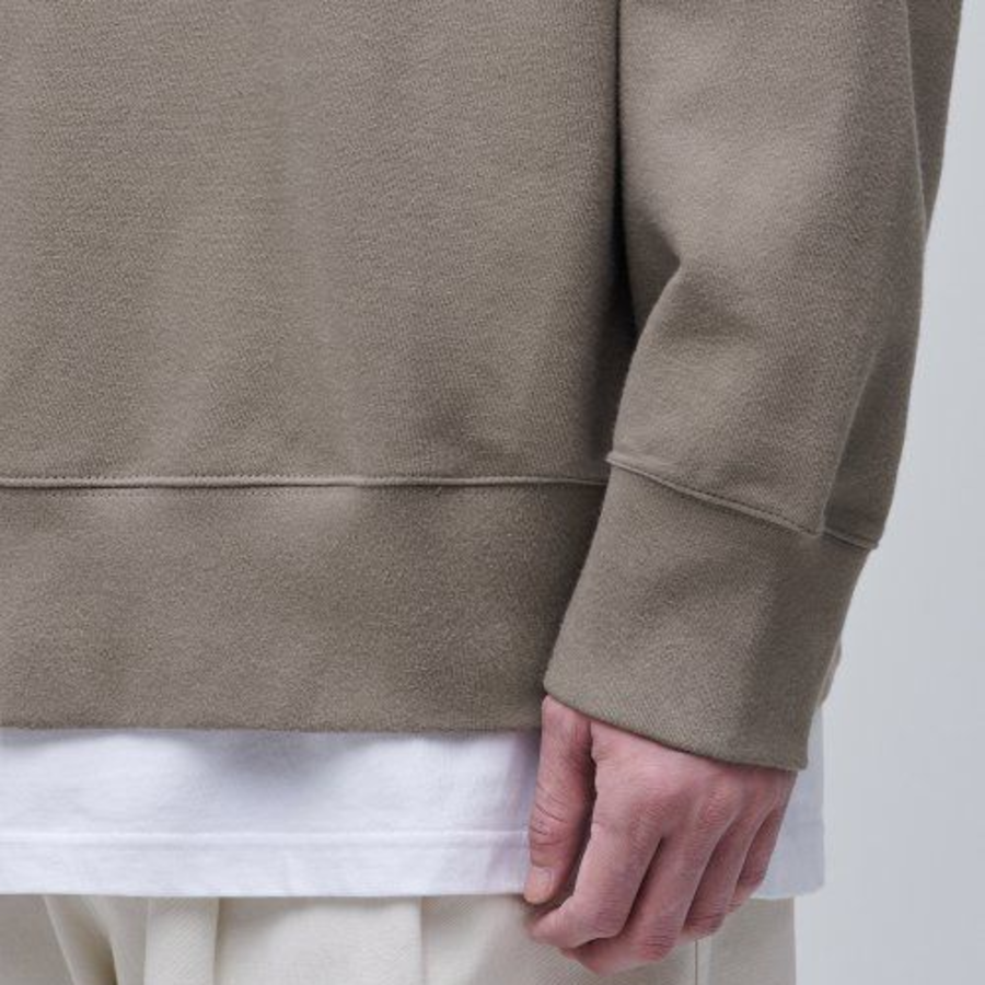 Musinsa Standard Oversized Collared Sweatshirt – Dusty Beige