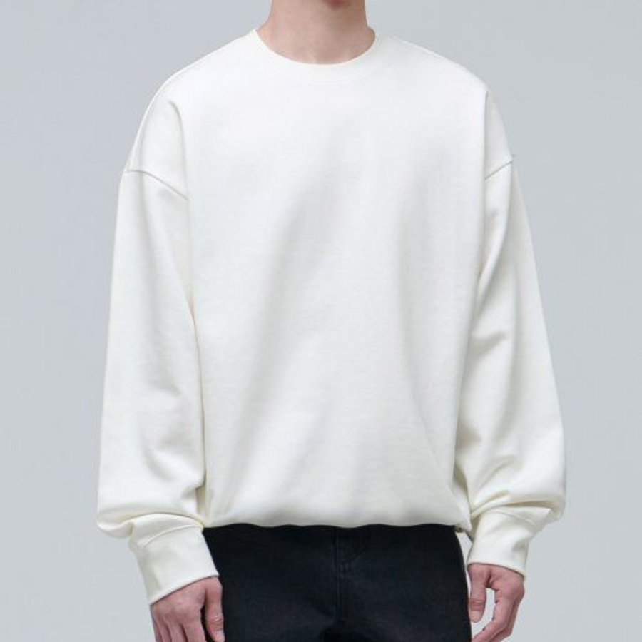 Musinsa Standard Flat Terry Oversized String Sweatshirt – Cream