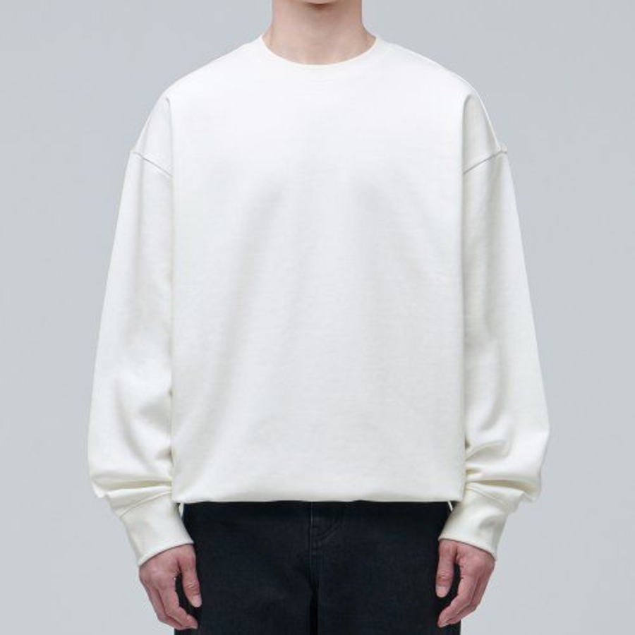 Musinsa Standard Flat Terry Oversized String Sweatshirt – Cream