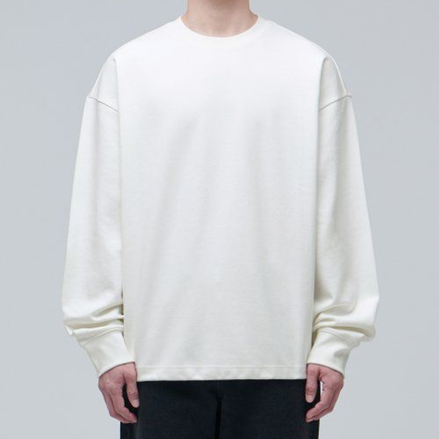 Musinsa Standard Flat Terry Oversized String Sweatshirt – Cream