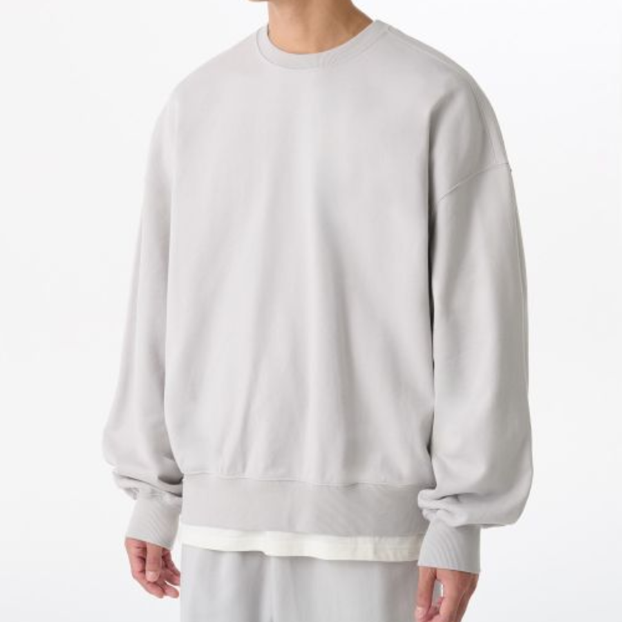 Musinsa Standard Loose Balloon Sweatshirt – Light Grey