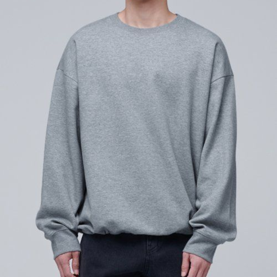 Musinsa Standard Flat Terry Oversized String Sweatshirt – Medium Grey