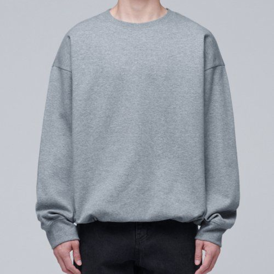 Musinsa Standard Flat Terry Oversized String Sweatshirt – Medium Grey