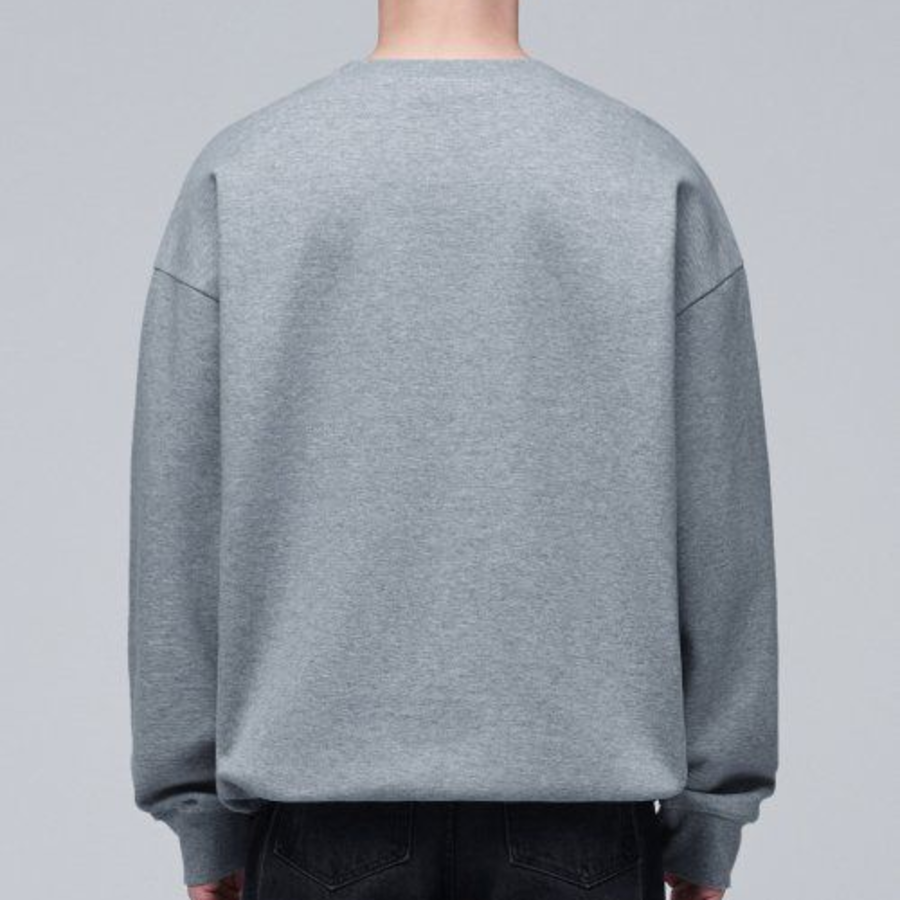 Musinsa Standard Flat Terry Oversized String Sweatshirt – Medium Grey