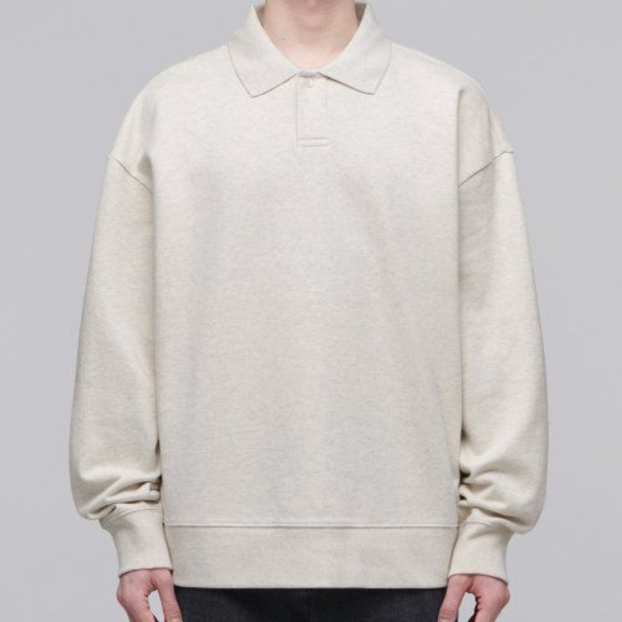 Musinsa Standard Oversized Collared Sweatshirt – Oatmeal