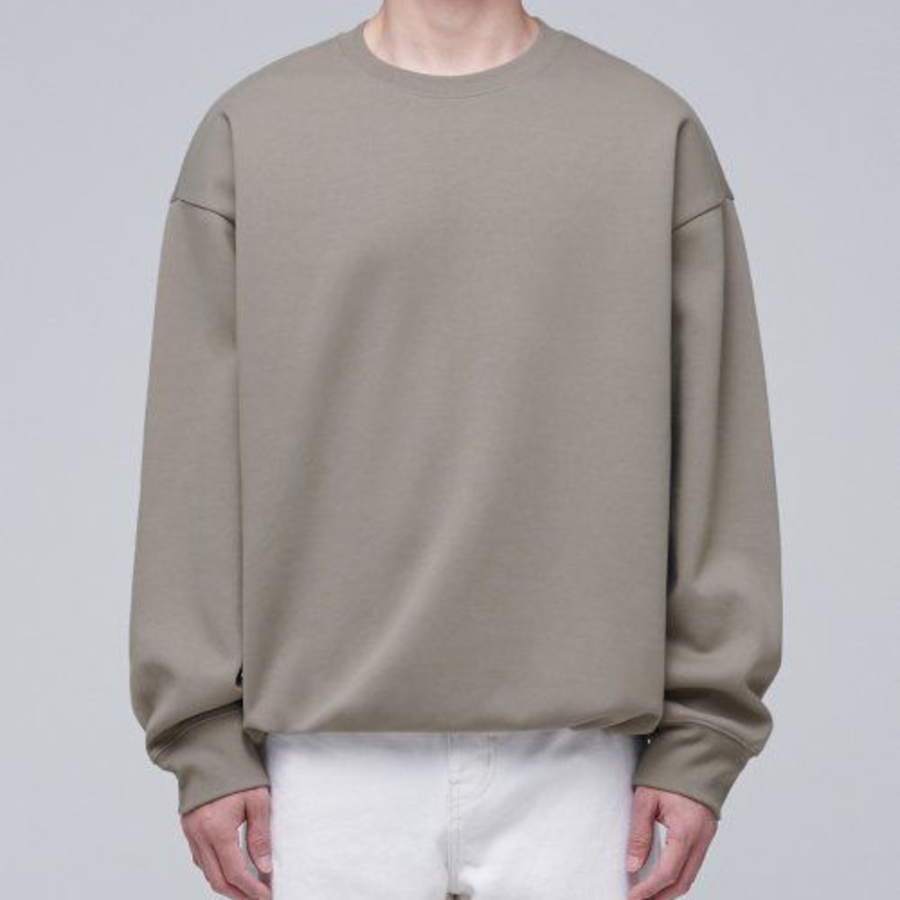 Musinsa Standard Flat Terry Oversized String Sweatshirt – Beige