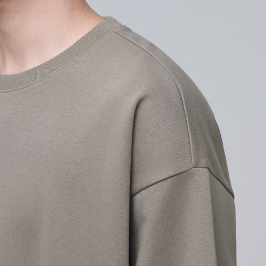 Musinsa Standard Flat Terry Oversized String Sweatshirt – Beige