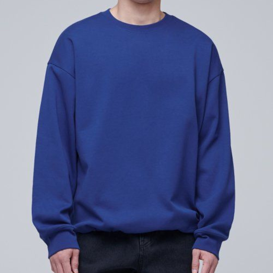 Musinsa Standard Flat Terry Oversized String Sweatshirt – Blue