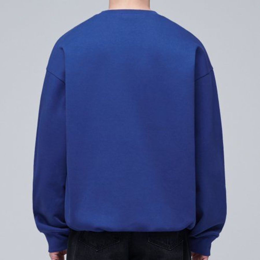 Musinsa Standard Flat Terry Oversized String Sweatshirt – Blue