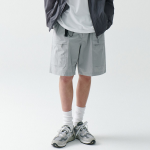 Musinsa City Leisure CN Belted Utility Shorts [Light Gray]