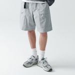 Musinsa City Leisure CN Belted Utility Shorts [Light Gray]