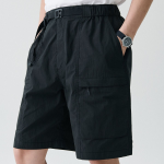 Musinsa Standard City Leisure CN Belted Utility Shorts [Black]