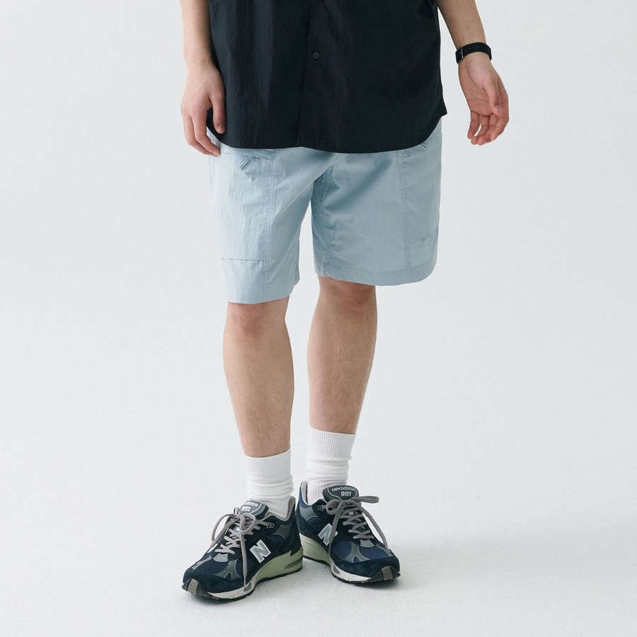 Musinsa Standard City Leisure CN Belted Utility Shorts [Cloudy Blue]