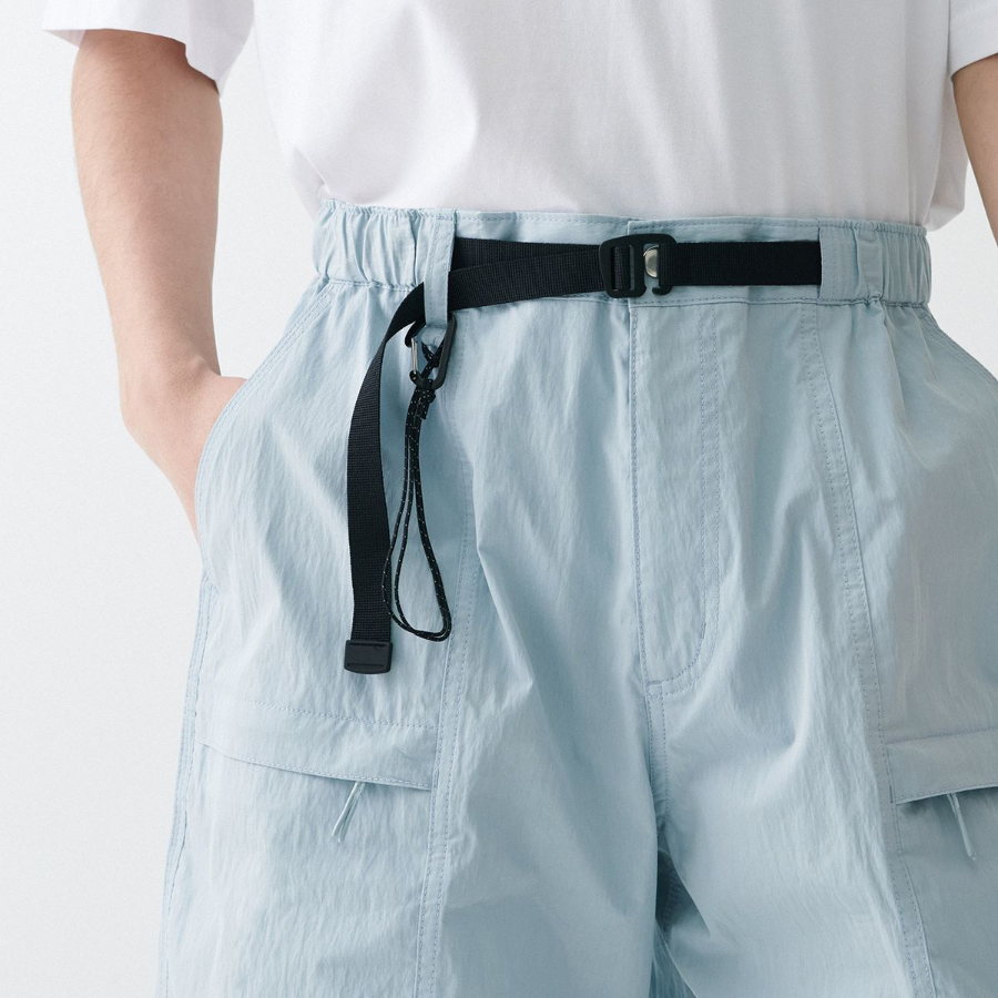 Musinsa Standard City Leisure CN Belted Utility Shorts [Cloudy Blue]