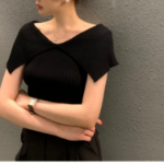 CG – Off-Shoulder Ribbed Knit