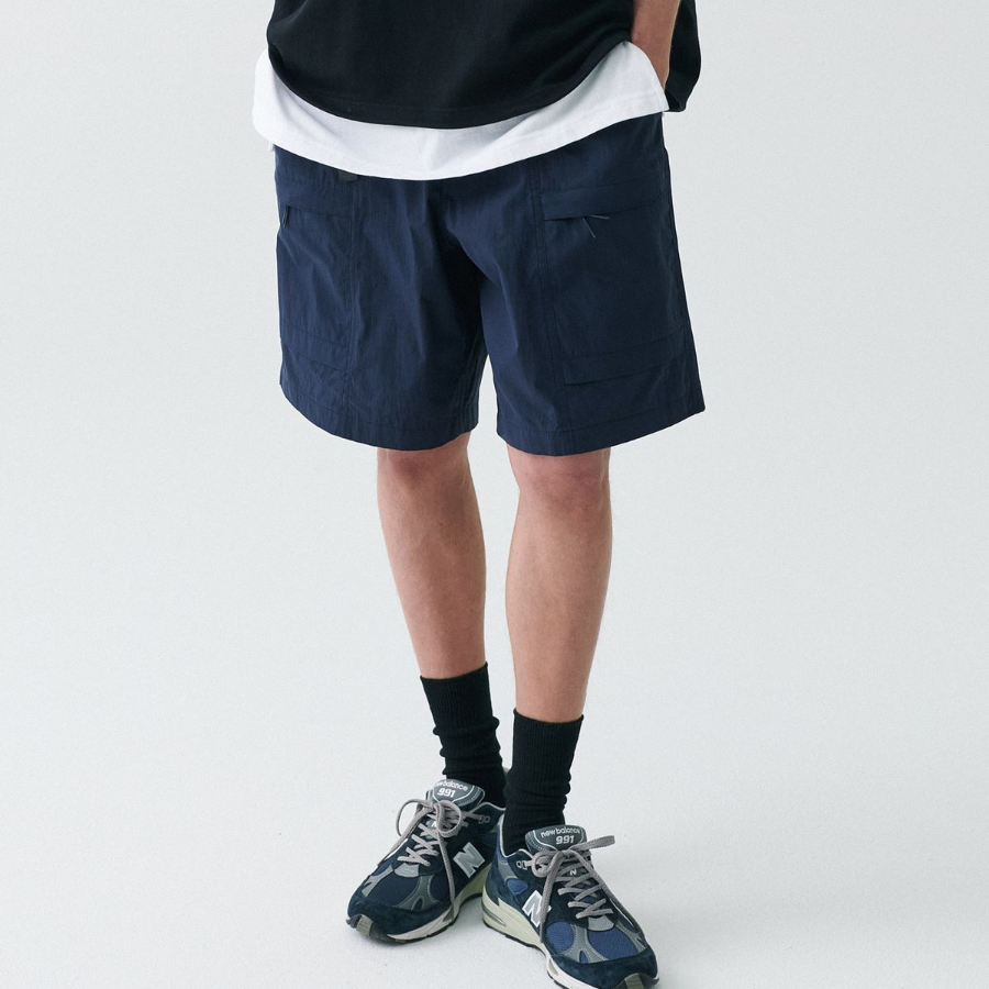 Musinsa Standard City Leisure CN Belted Utility Shorts [Navy]