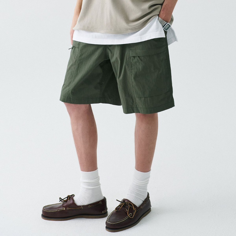 Musinsa Standard City Leisure CN Belted Utility Shorts [Khaki]
