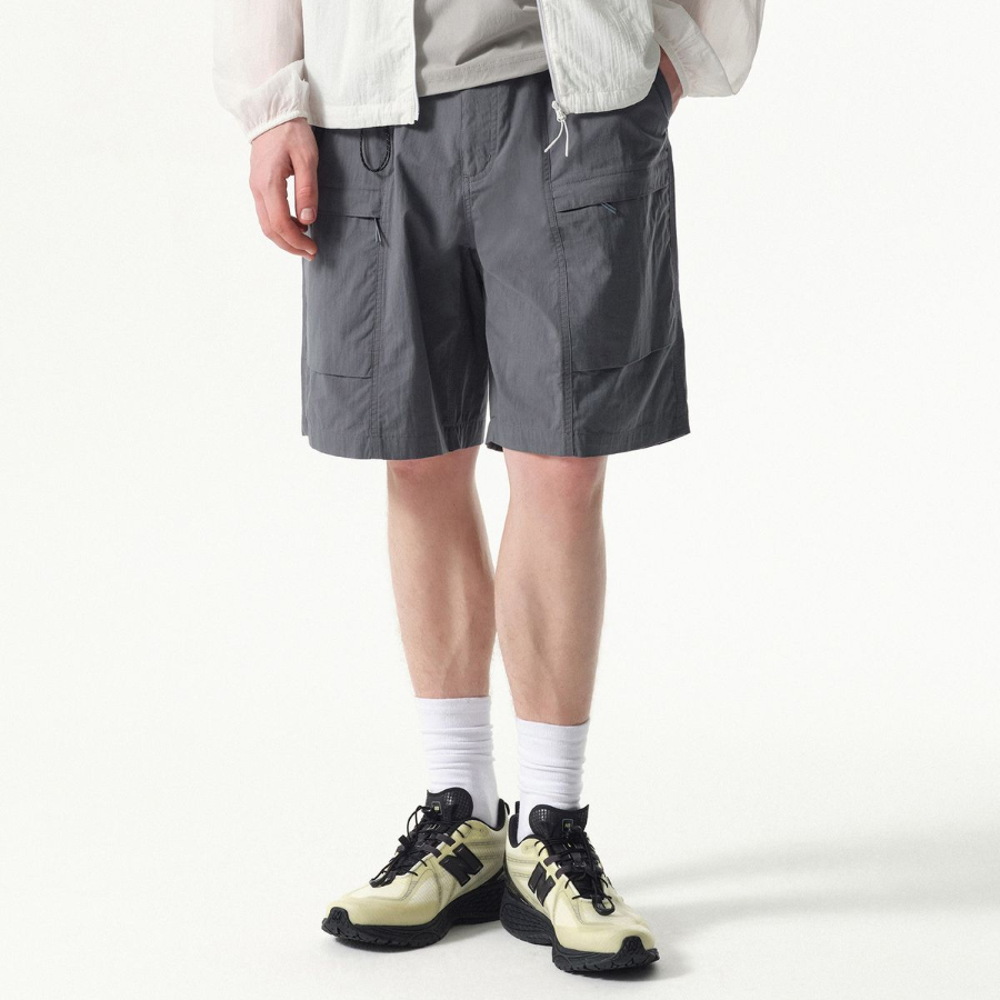 Musinsa Standard City Leisure CN Belted Utility Shorts [Blue Gray]