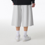 Musinsa Standard One-Tuck Long Bermuda Sweat Pants [Melange Light Gray]