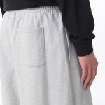 Musinsa Standard One-Tuck Long Bermuda Sweat Pants [Melange Light Gray]
