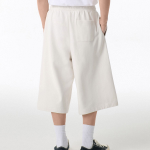 Musinsa Standard One-Tuck Long Bermuda Sweat Pants [Cream]