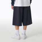 Musinsa Standard One-Tuck Long Bermuda Sweat Pants [Navy]