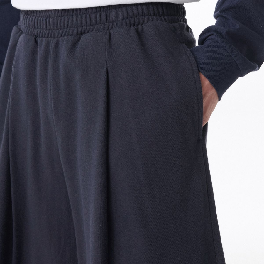 Musinsa Standard One-Tuck Long Bermuda Sweat Pants [Navy]