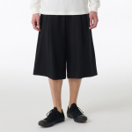 Musinsa Standard One-Tuck Long Bermuda Sweat Pants [Black]