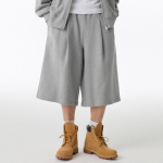 Musinsa Standard One-Tuck Long Bermuda Sweat Pants [Medium Gray]