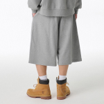 Musinsa Standard One-Tuck Long Bermuda Sweat Pants [Medium Gray]