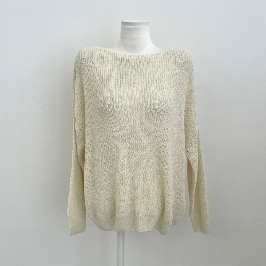 Mongeurami – джемпер Summer Loose-Fit Boatneck Mesh Knit Jumper