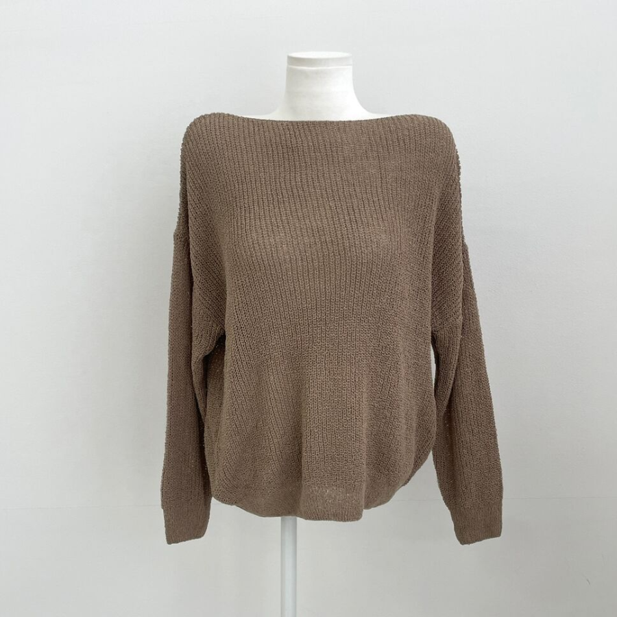 Mongeurami – джемпер Summer Loose-Fit Boatneck Mesh Knit Jumper