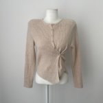 Свободный размер-Бежевый-Кардиганы