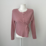Свободный размер-Розовый-Кардиганы