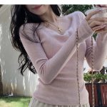 VIF –  Slimfit Drape V-Neck Knit