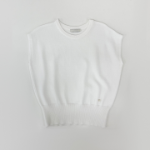 DAZZLE – Round-Neck Cap-Sleeve Knit