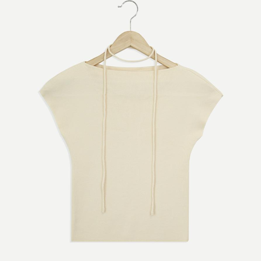 Moiti Boatneck Short-Sleeve Knit