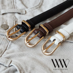 Ремень Gold Buckle Long-D — элегантная классика с современным акцентом