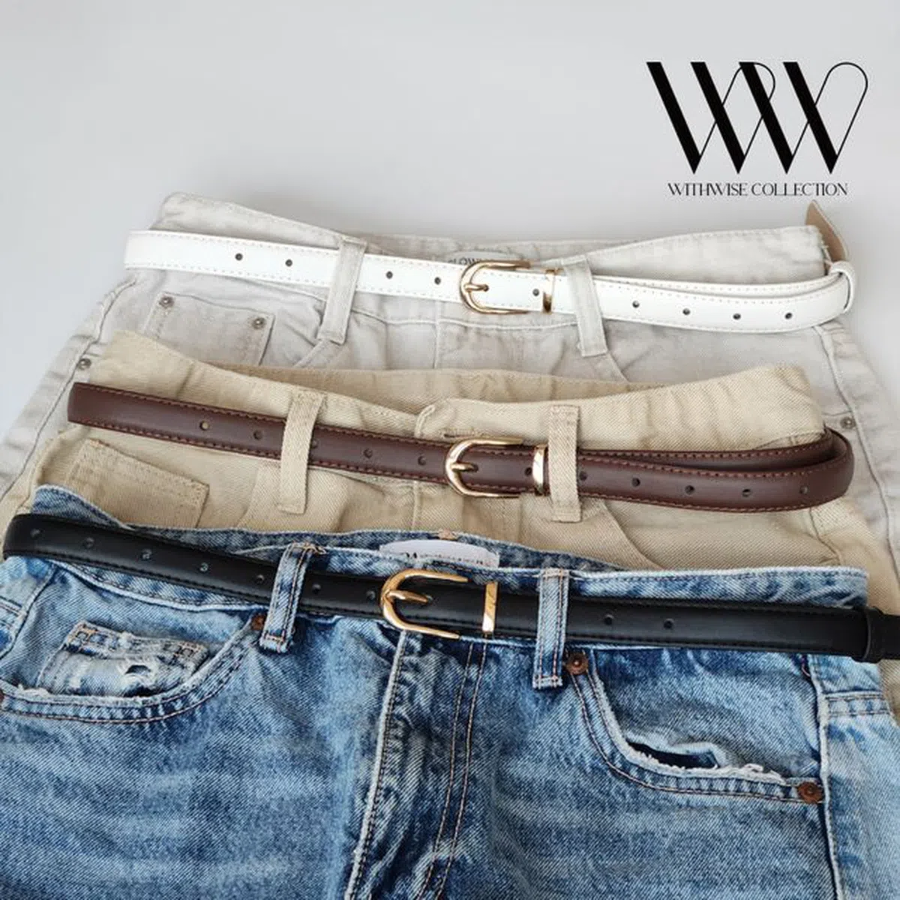 Ремень Gold Buckle Long-D — элегантная классика с современным акцентом