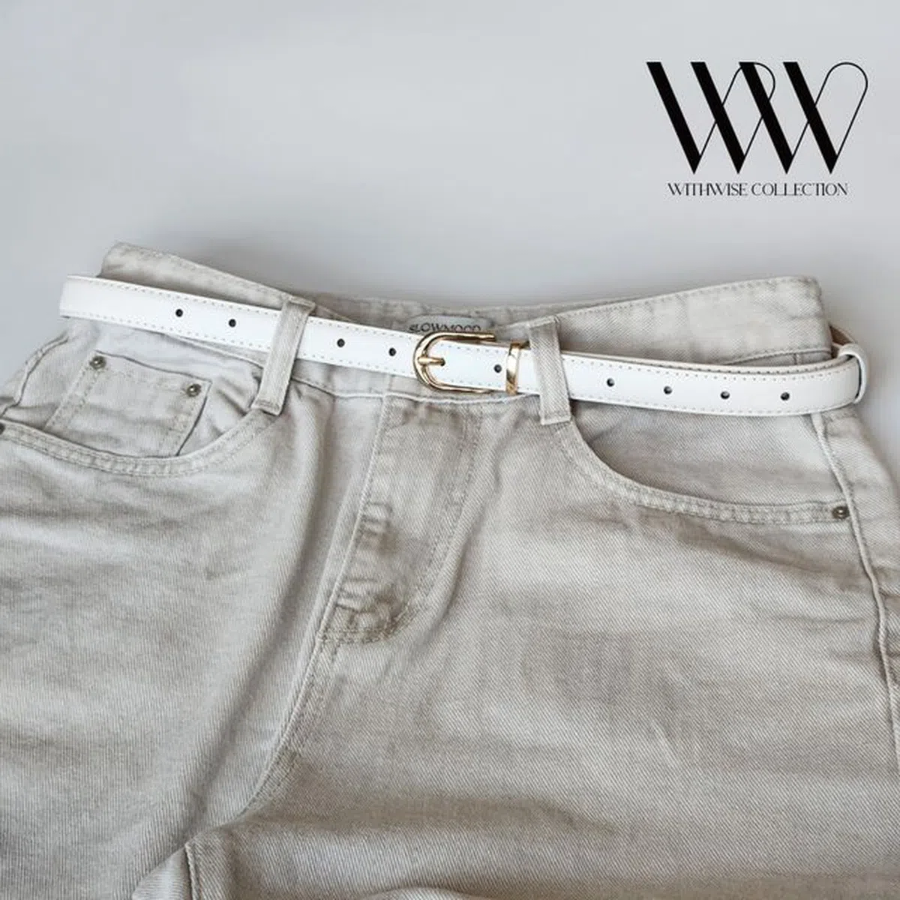 Ремень Gold Buckle Long-D — элегантная классика с современным акцентом