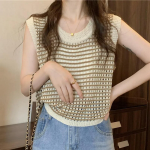 Свободный размер-Бежевый-Жилеты