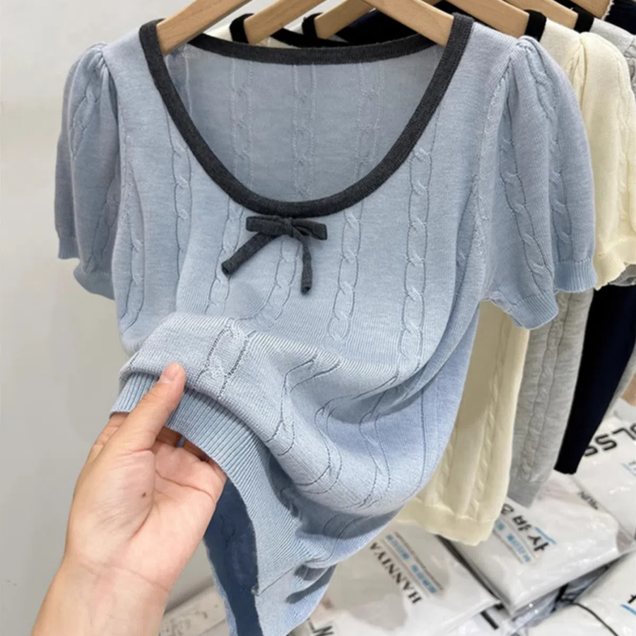 LOVELY LOIN – Short Sleeve Knit