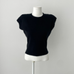 HIVEN – Round Neck Cap Sleeve Knit