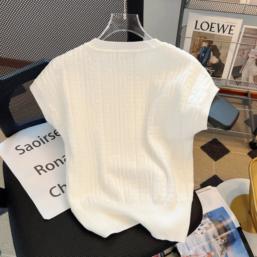 MELITA – Ice Short Sleeve Knit Tee